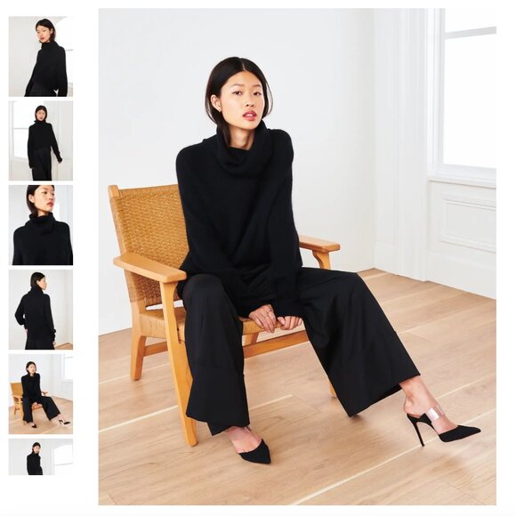 Quince Baby Alpaca-Wool Turtleneck - Large - Picture 4 of 5